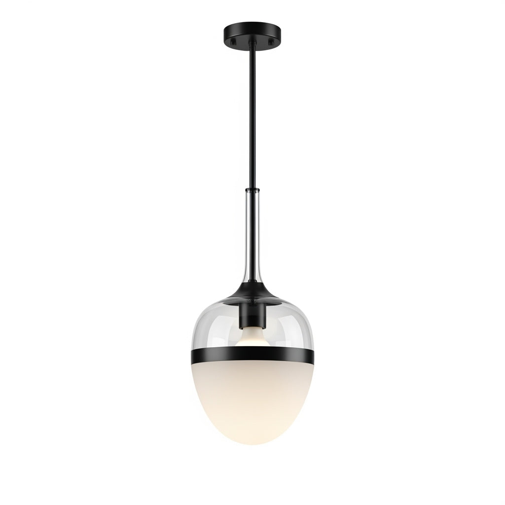 LED black pendant light