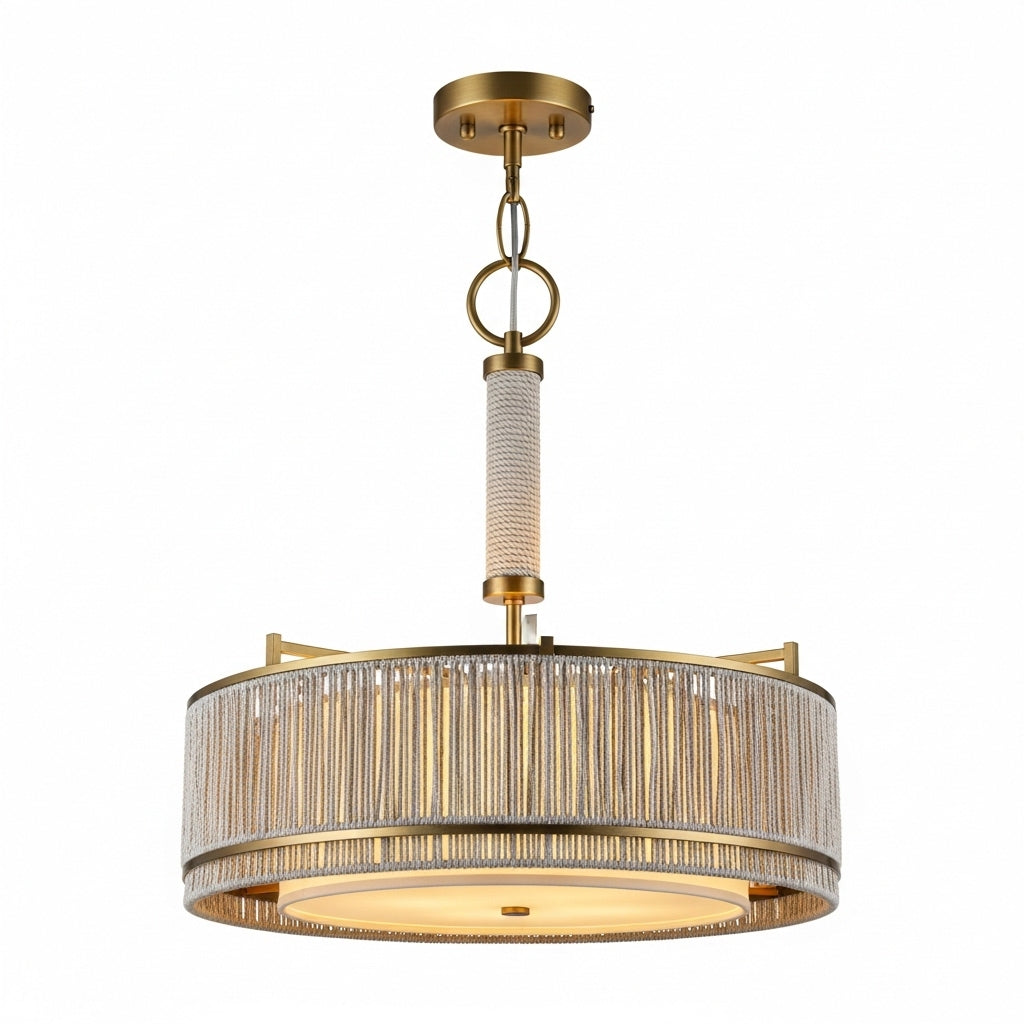 Natural aged brass Single Pendant Light